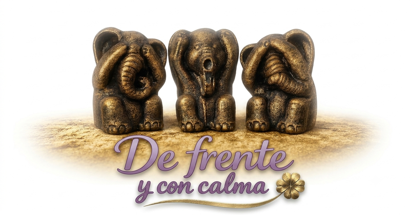 Logotipo de frente y con calma